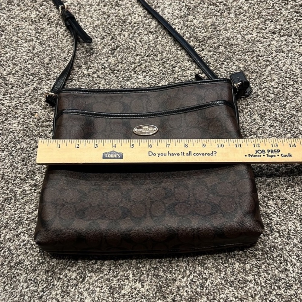 Coach Signature Crossbody Bag Black & Brown (F34938) - Picture 4 of 14